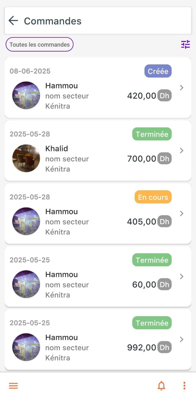 Application mobile Distrex pour commerciaux terrain (1/10)